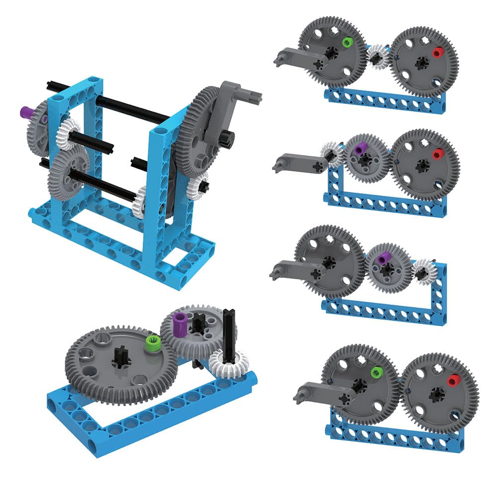 Thames & Kosmos Simple Machines Science Experiment & Model Building Kit, Introduction to Mechanical Physics, Build 26 Models to Investigate The 6 Classic Simple Machines