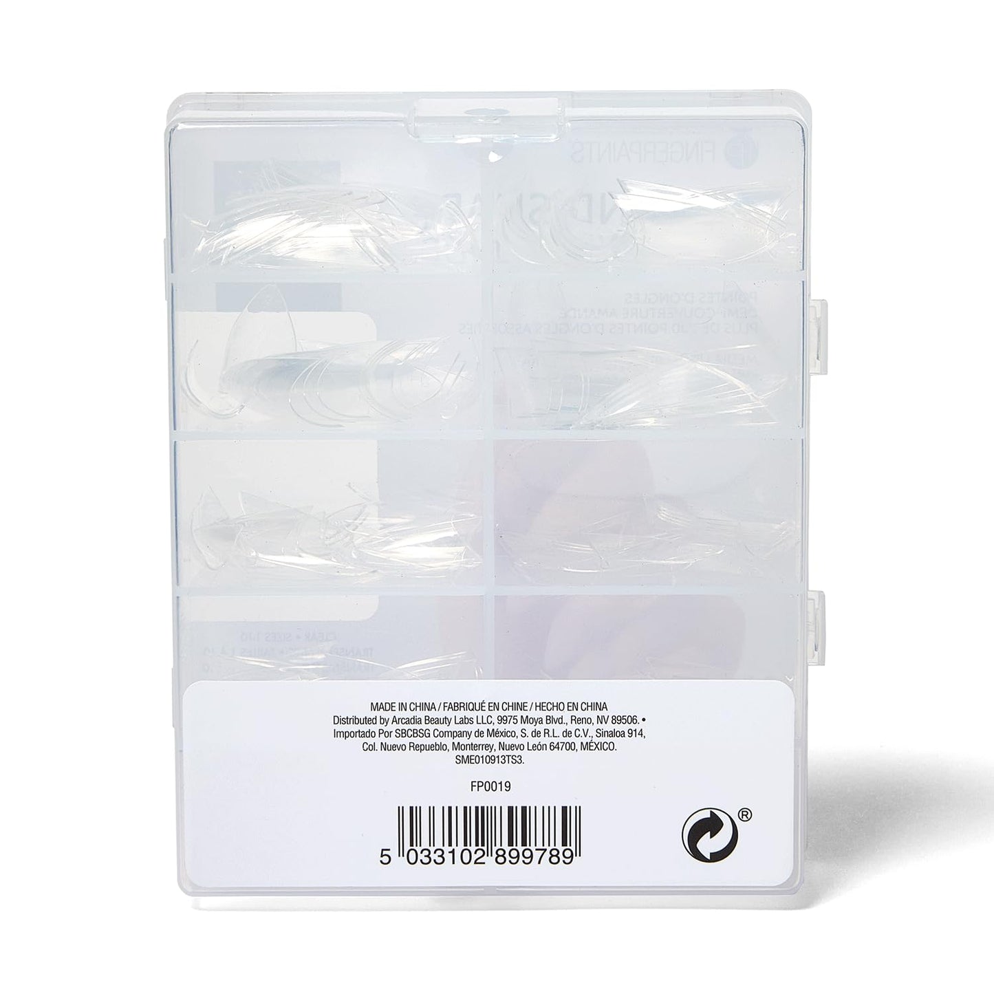 FingerPaints Almond Shape Half Well Tips, Flexible, Quick to Apply & Easy to Blend, 200 Ct