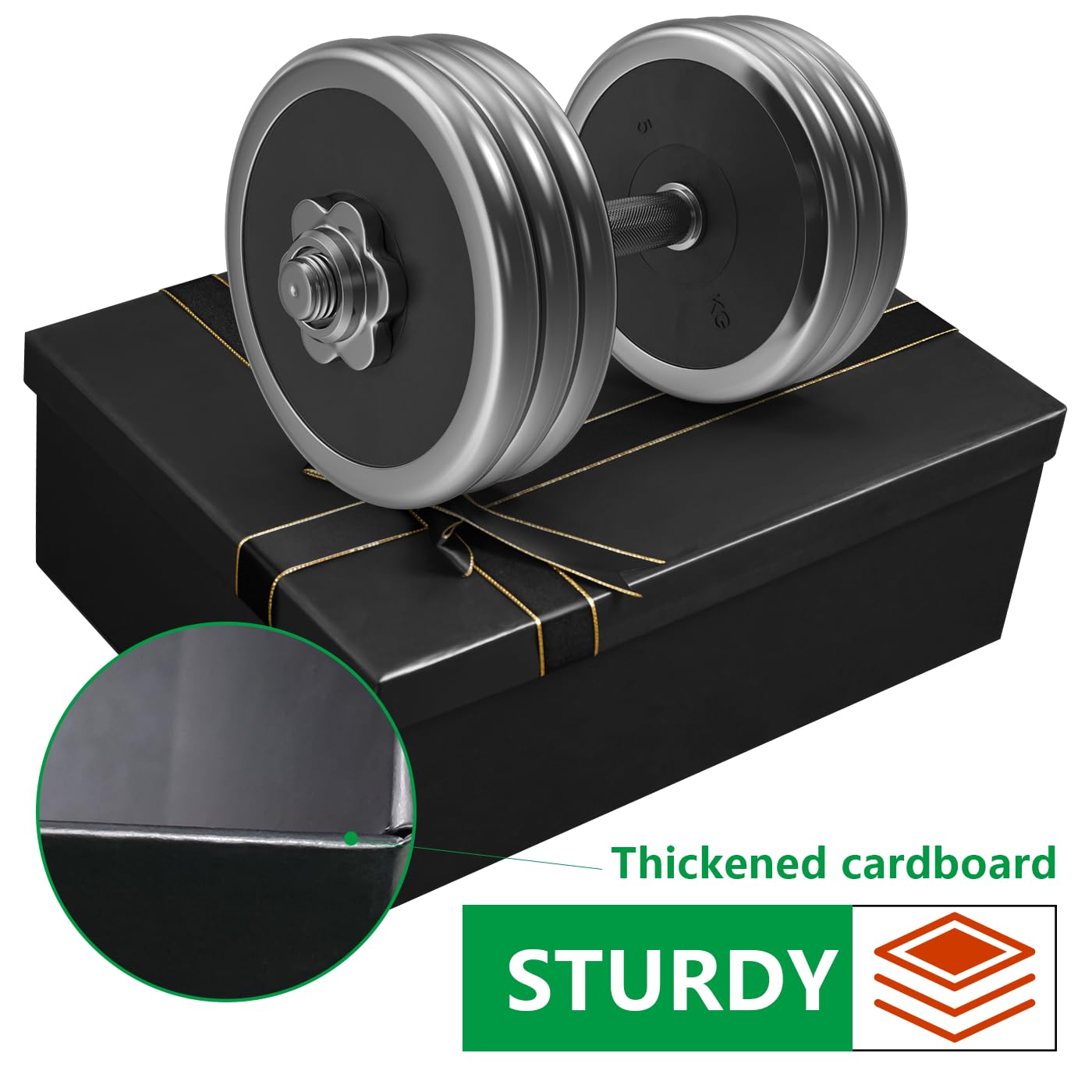 Xylitic Large Gift Boxes with Lids, 13×10×5 Inches Black Gift Box, Gift Box with Ribbon Bow, Card and Shredded Paper Filler, Luxury Gift Boxes for Presents, Birthday, Weddings, Christmas(1Pack)