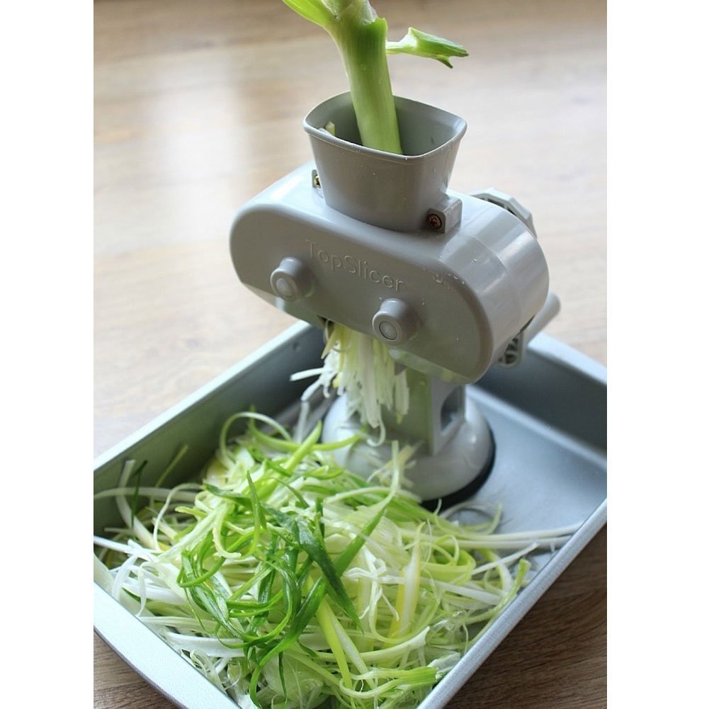 Shallot Roller Green Spring Onion Slicer Shredder + TULGIGS Vegetable Peeler