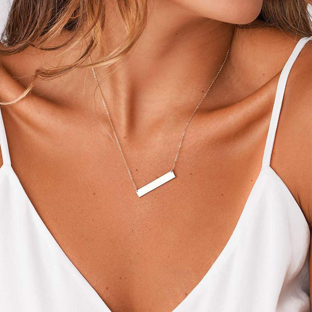 Turandoss Layered Full Moon Necklace, Layered Pendant Handmade Necklaces for Women