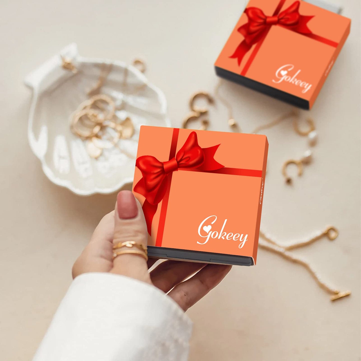 Gokeey Small Gold Hoop Huggie Earrings Set for Women Hypoallergenic Small Tiny Hoops Earrings, Trendy Gold Earrings for Women