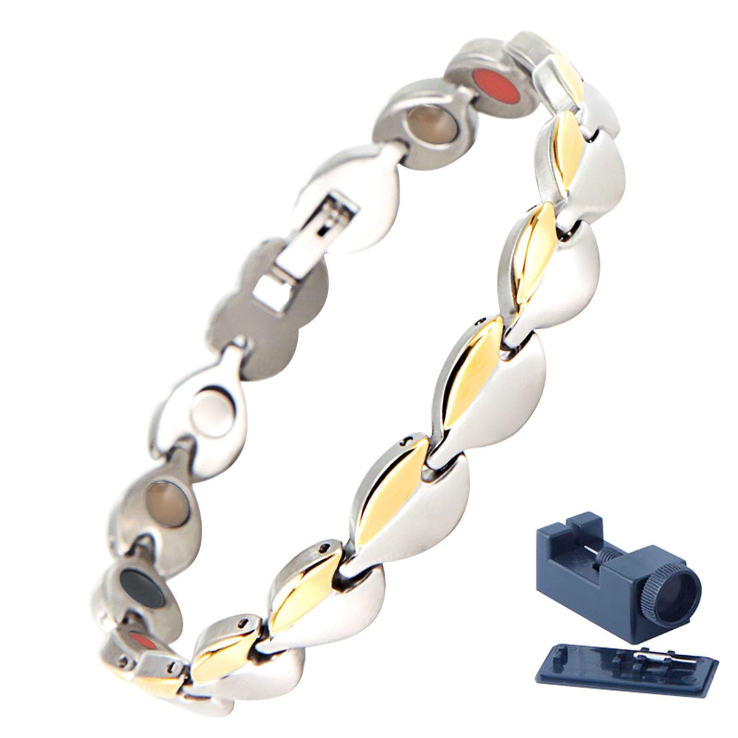 KYOSI Magnetic Bracelets for Women Stainless Steel Magnet Bracelet Special Jewelry with Sizing Tool Mothers Day Gift