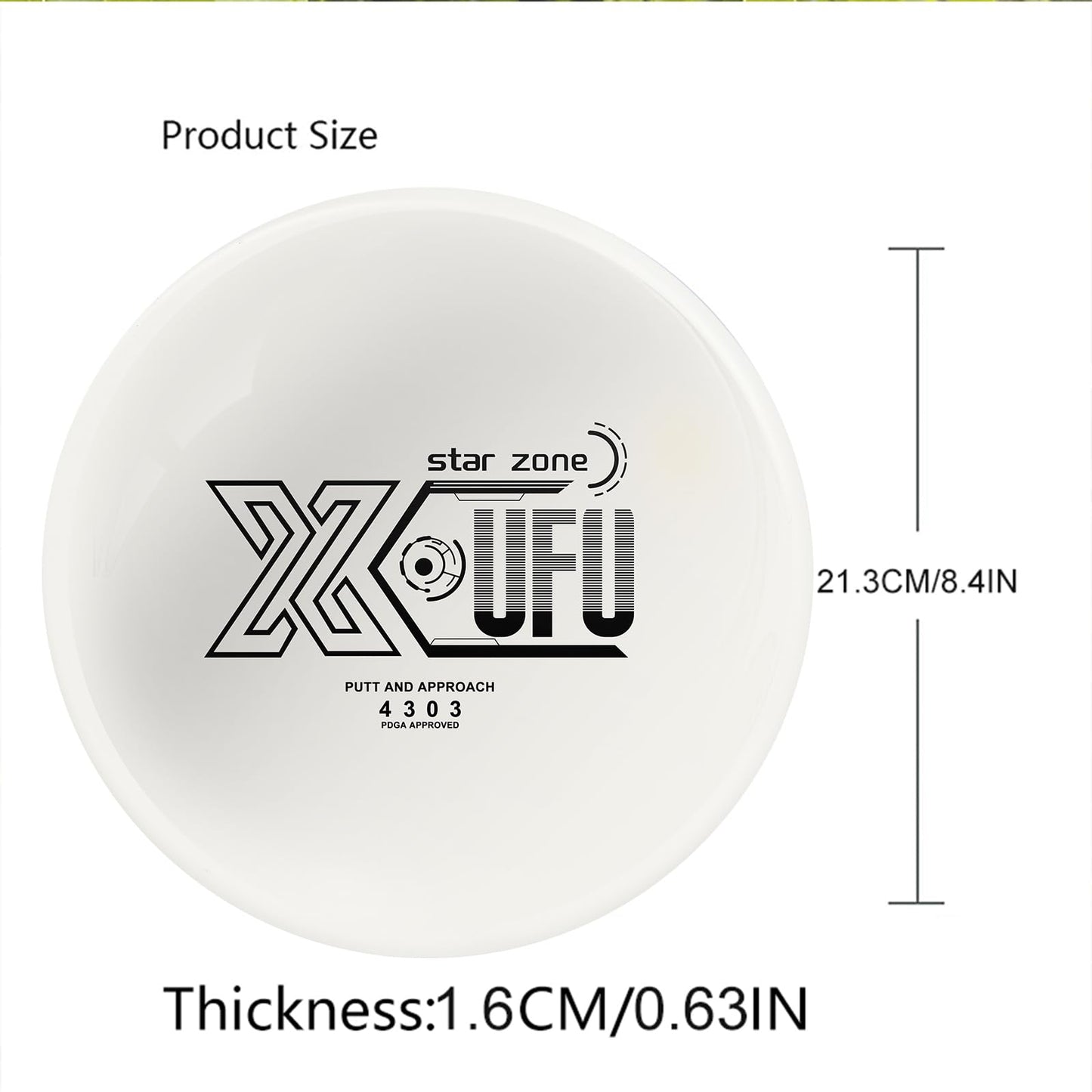 X-UFO Disc Golf Starter Set, 160-170g, Disc Golf Putter, Disc Golf Driver, Mid-Range, Beginner Disc Golf Set