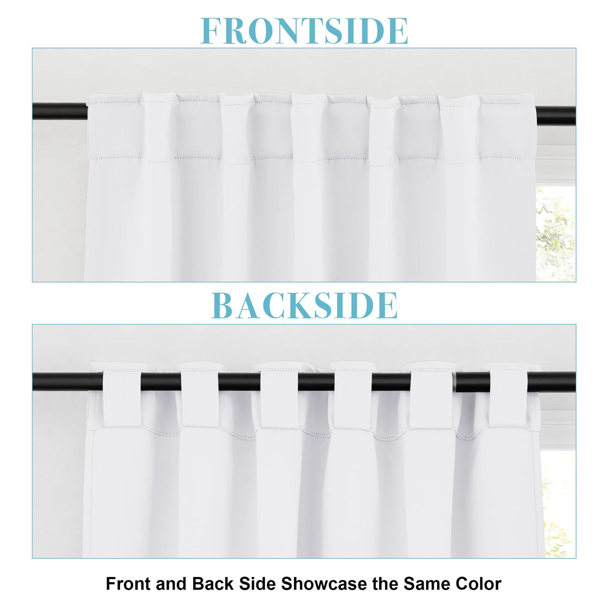 Privacy Bathroom Curtains (2 Count)