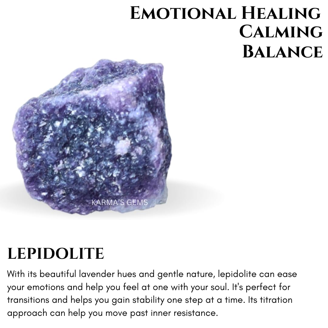 Crystals, Rocks, Jade, Crystals and Healing Stones, Witchcraft Supplies, Healing Crystals, Stones, Healing Stones, Rock Collection, Agate, Raw Stones (Lepidolite, 2 Pcs)