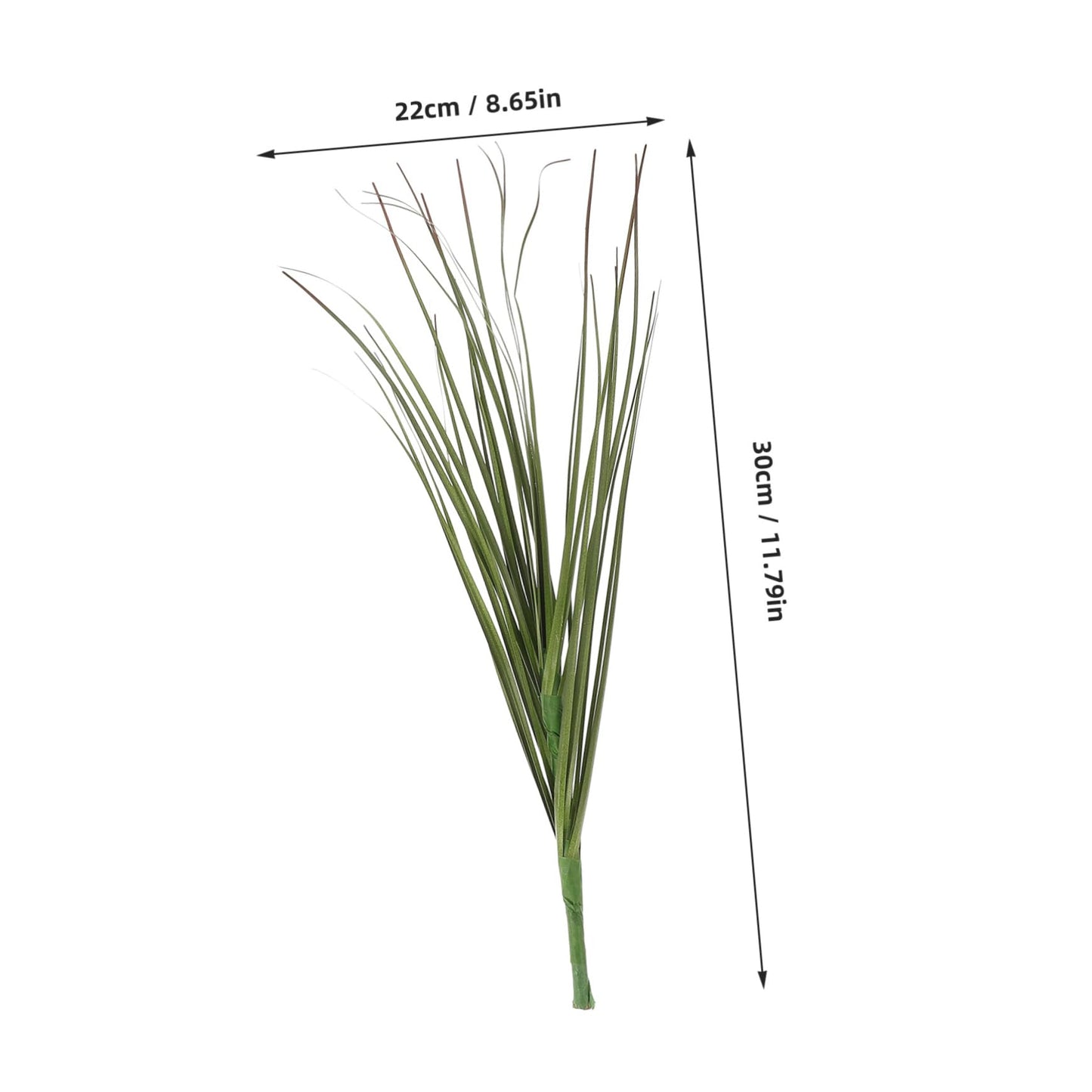 TOPPERFUN 12Pcs Artificial Grass, 11.79in Fake Grass Artificial Shrub Plants, Tall Plants Greenery Stems Weed for Room Indoor Home, Patio, Vase, Restaurant Decoration