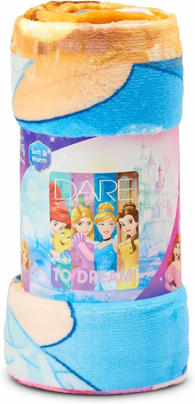 Northwest Disney Princesses, “Dreamers” 46 60-inch Micro Raschel Throw Company, 46" x 60"