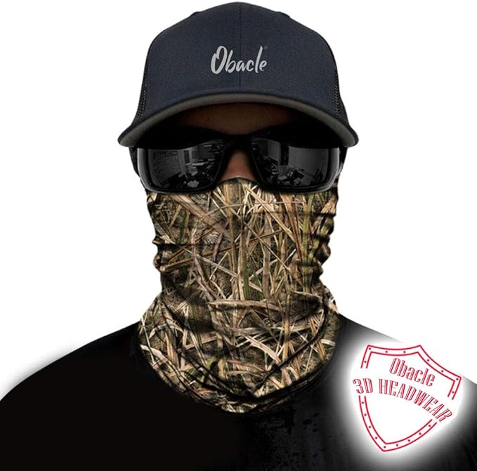 Obacle Neck Gaiter Face Mask Bandana for Dust Wind Sun Protection for Men Women