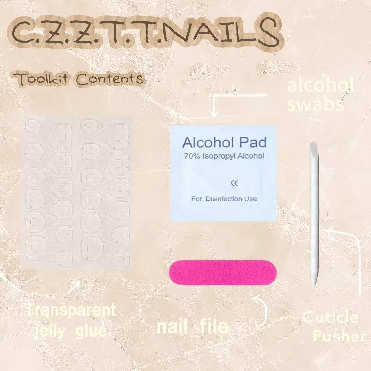 C.Z.Z.T.T.NAILS press on nails Summer Sunshine Yellow Square Round Wearers | Energizing Fingertip Light Up Your Moments