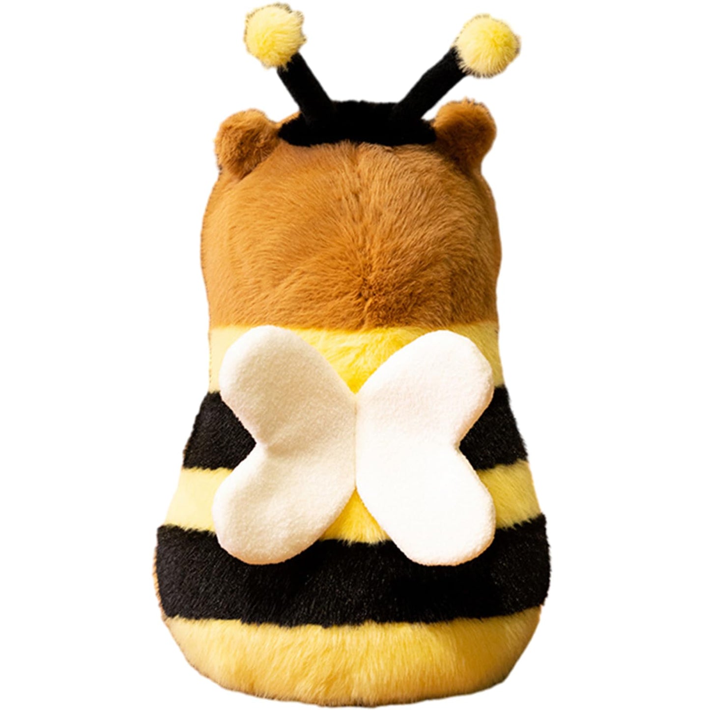 9.06 Inch Soft Capybara Dressed in Bee Stuffed Animals Capybara in Bumblebee Costume Plush Toys Fluffy Cuddly Fuzzy Doll Gift for Kids and Lovers