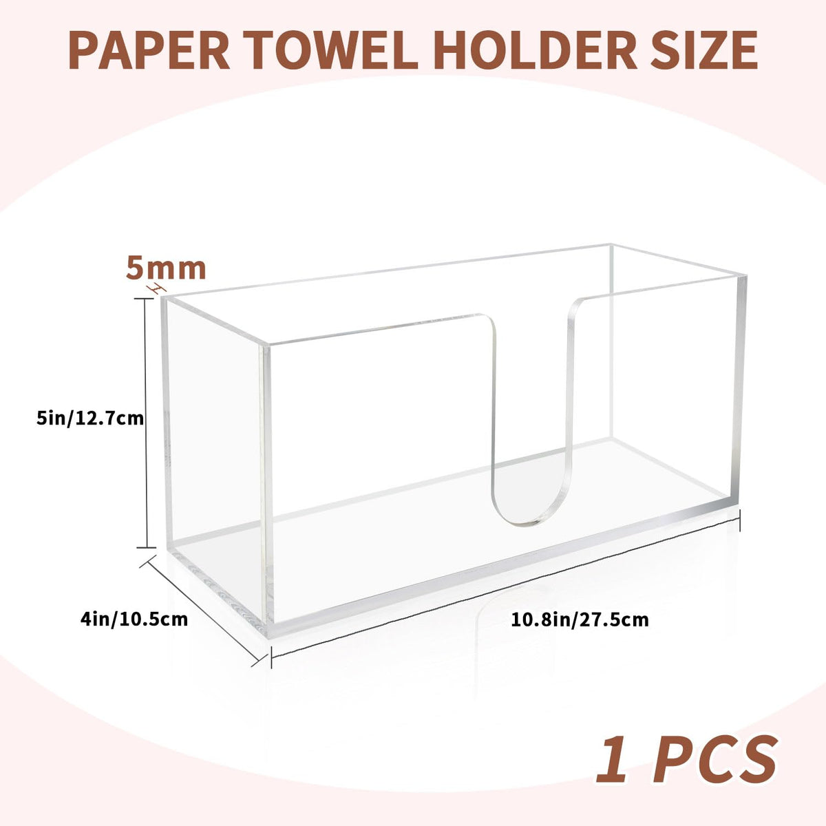 Acrylic Paper Towel Holder
