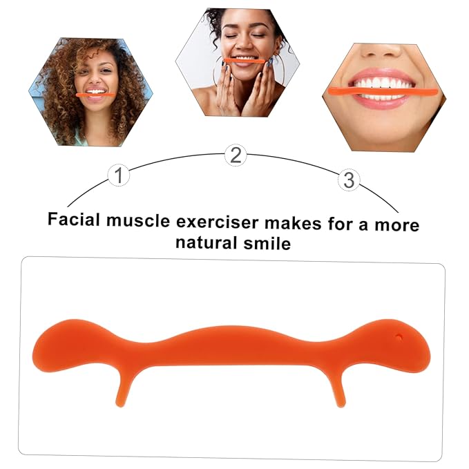minkissy 3pcs Silicone Lip Shaper Oral Muscle Trainer for and Facial Wrinkle Exercise Tool for Cheeks and Chin Ergonomic Design for Easy Use