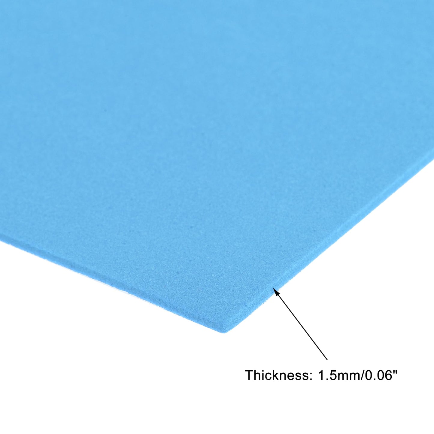 uxcell Light Blue EVA Foam Sheets 11.8x7.9 in 1.8mm Thickness for Crafts DIY, 12 Pcs