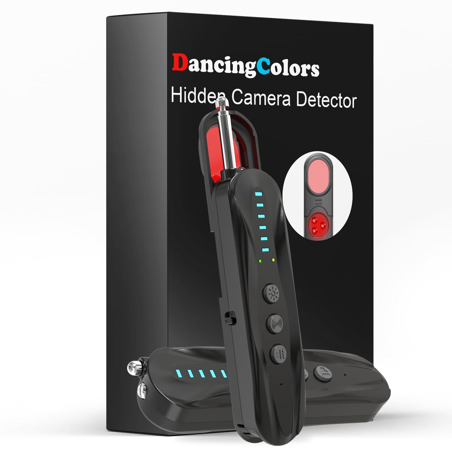 Hidden Camera Detectors & Anti-Spy Camera Finder, Wireless RF Signal Scanner, GPS Tracker Finder, Spy Device Detector for Travel, Office, Hotel, Dressing Room - Portable Privacy Protection