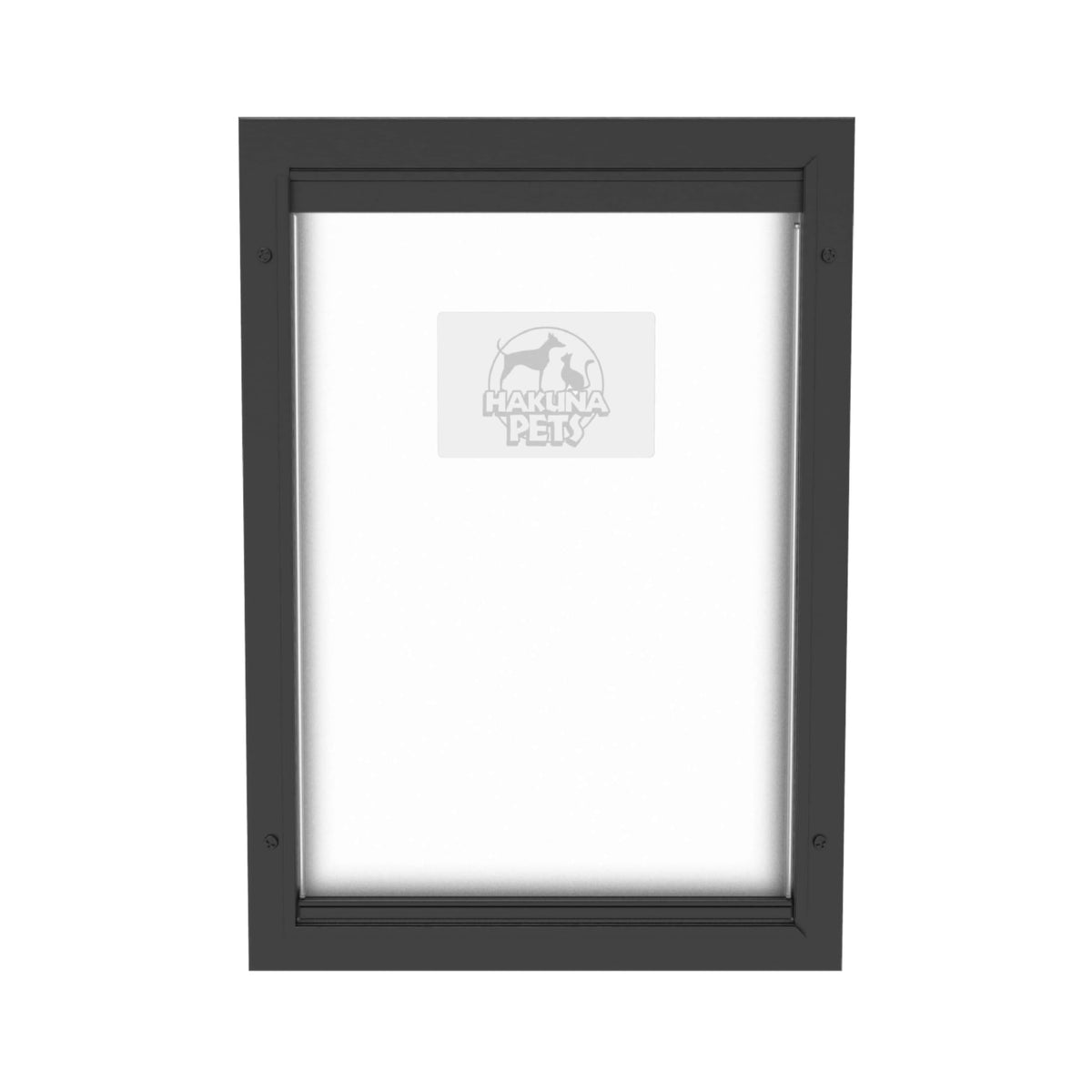 Hakuna Pets Aluminum Dog & Cat Door - 2-Way Lock Pet Door for Wall, Screen