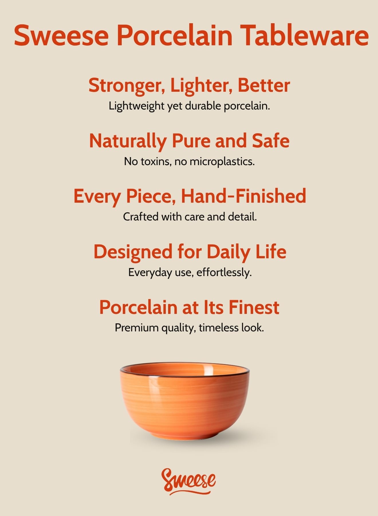 Sweese 10 Oz Ceramic Ice Cream Bowls, Set of 6 - Multicolor Dessert, Cereal, Soup Bowls, Dishwasher Microwave Safe