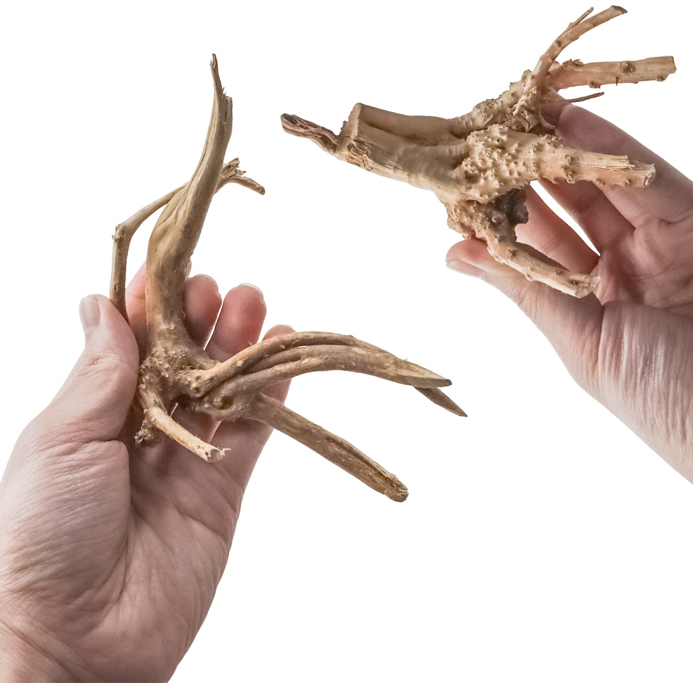 Vmiapxo 8 Pieces Natural Driftwood for Aquarium Decor, Assorted Sinkable Spider Wood, Reptile Drift Wood Branches Fish Tank Decorations (4''-6'')