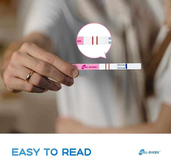 Ovulation Test Strips 40 Count & Pregnancy Tests 10 Count, HEAL-CHECK Fertility Combo Kit for Women TTC, Over 99% Accuracy, Easy to Use at Home, Individually Wrapped, FSA HSA | 40LH+10HCG+50 Urine Cup