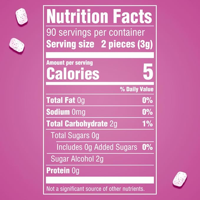 ORBIT Bubblemint Sugar Free Chewing Gum Bulk Pack, 55 Piece Bottle (4 Pack)
