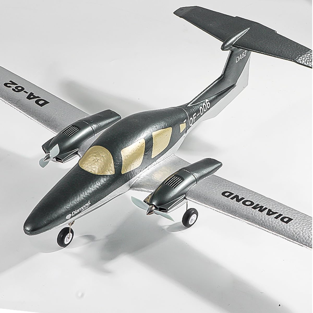 OTXKOO RC Plane Remote Control Airplane RTF 2 Chanel Radio Control Diamond Airpcraft for Beginners Wingspan 550mm (2 Batteries)
