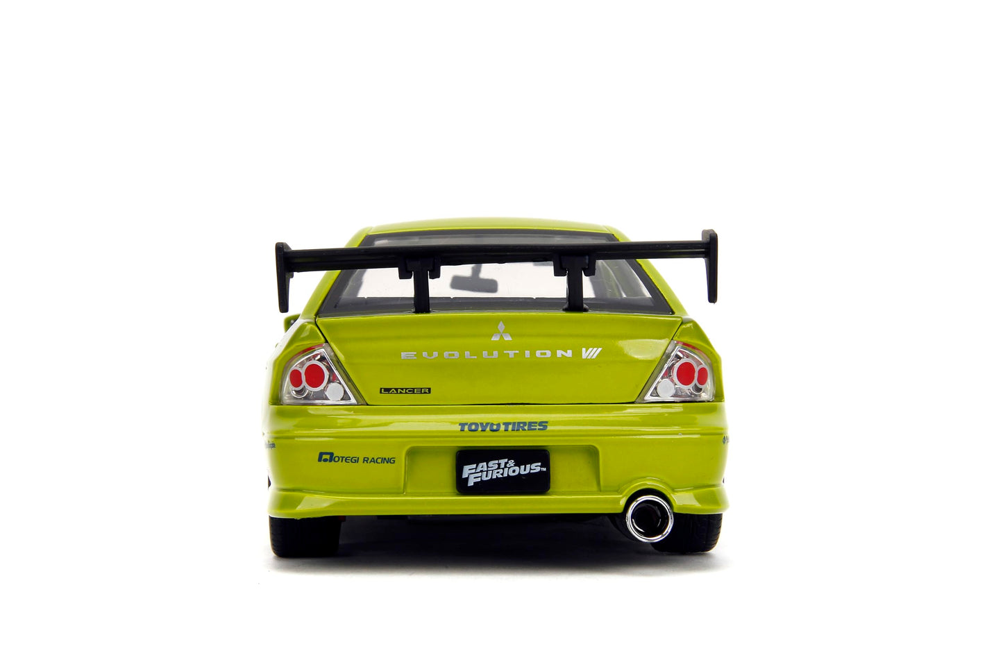 Jada Toys Fast & Furious 1:24 Brian's Mitsubishi Lancer Evolution VII Die-cast Car, toys for kids and adults, Lime Green (99788)