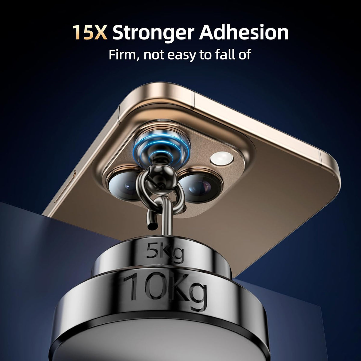 Compatible with iPhone 16 Pro Max Camera Lens Protector,[Shatterproof] [Strong Adsorption][AR Anti-Reflection] 9h Metal Aluminum Alloy Tempered Glass Camera Cover,Gold