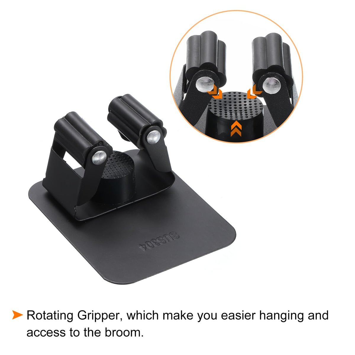 2pcs Mop Broom Holder Wall Mount