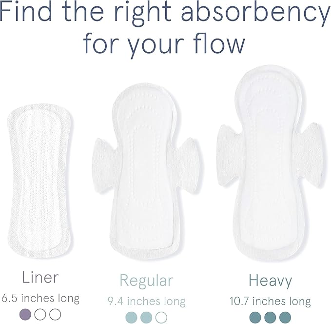 LOLA Ultra Thin Cotton Panty Liners - 56 Count - Organic Pads and Pantyliners for Women, Hypoallergenic Feminine Pads for Women, HSA FSA Approved Feminine Care Product