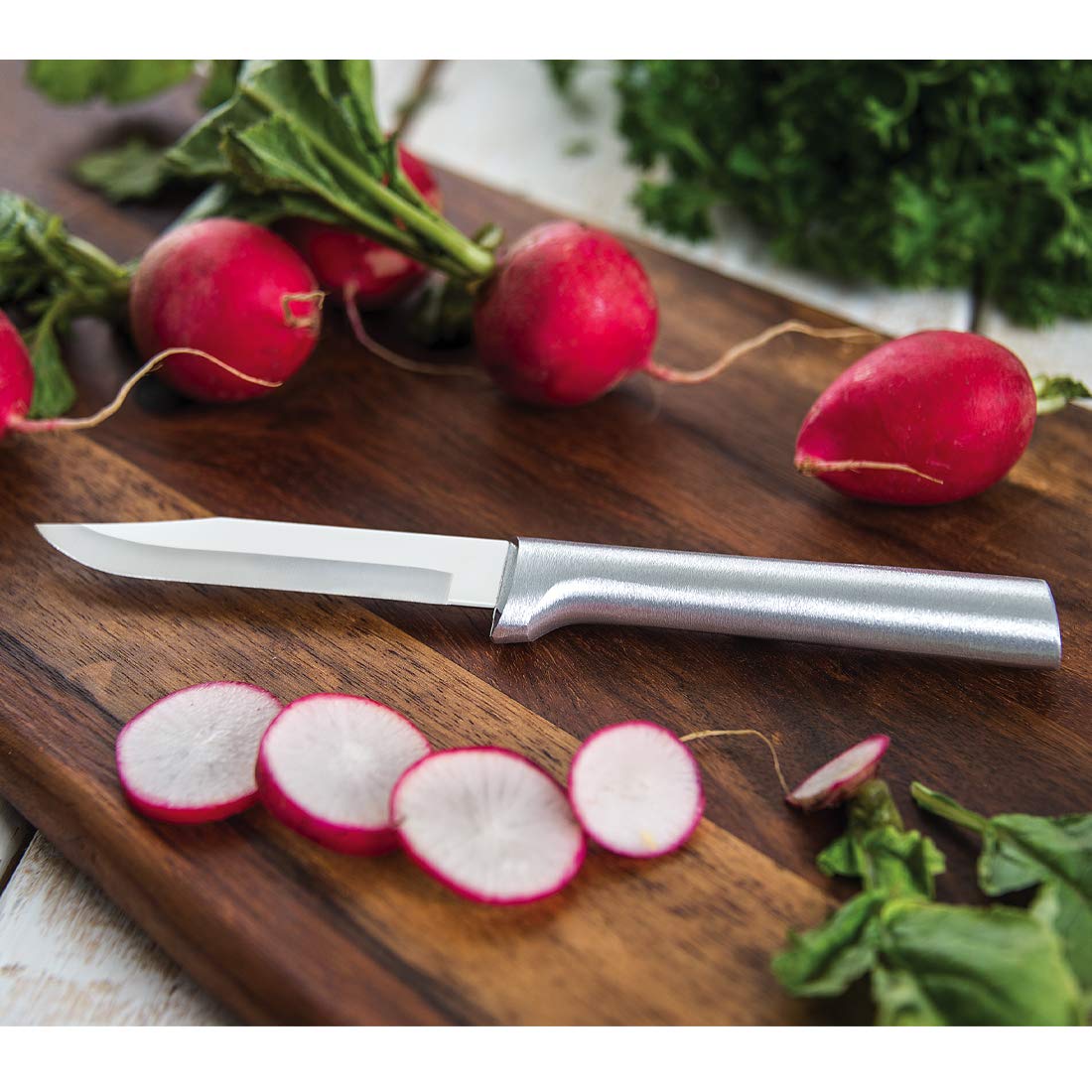 Rada Cutlery Prepare Then Carve Gift Set (S3C), 4-Piece Knife Set, Stainless Steel Blades, Silver Handle