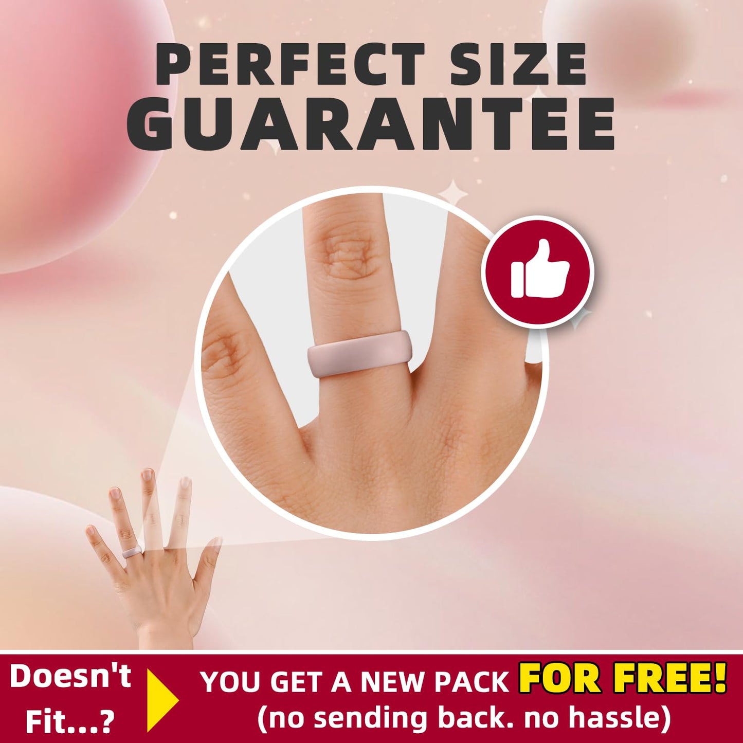 Egnaro Women’s Silicone Engagement Rings, Inner Arc Ergonomic Breathable Design with half sizes, Rubber Wedding Bands，5.5mm Wide-2mm Thick