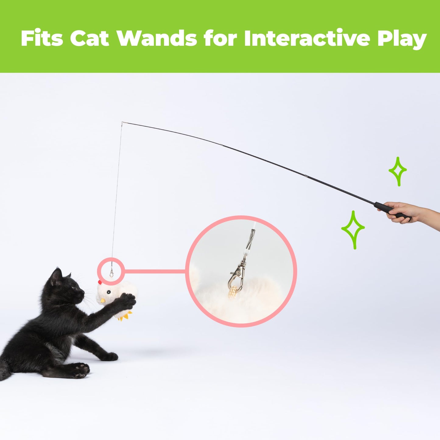 Catify Best Pet Supplies Flapping Duckling, Chick & Bird Cat Toy - Motion-Activated Wings, Realistic Chirps, Catnip-Infused Plush, USB-Rechargeable, Indoor Cats & Kittens, Self-Play Enrichment - Beige
