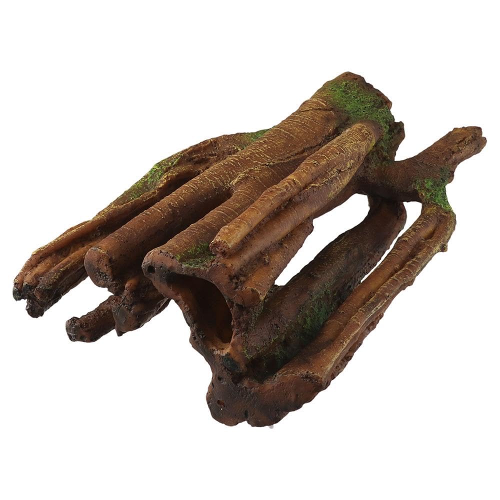 GetCoupon Aquarium Resin Tree Trunk Ornament, Lifelike Driftwood Decor, Length Assorted Branches Sunken Tree Trunk Resin Fish Tank Decoration