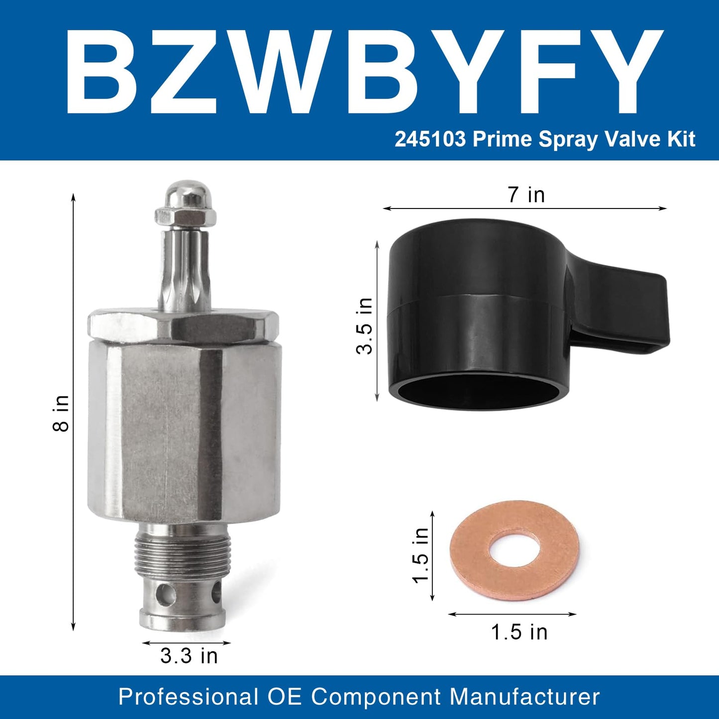 245103 Prime Spray Valve Kit Fit for Graco 5900 7900 833 Airless Paint Sprayers, Replace Airless Spray Painting Machine Accessories