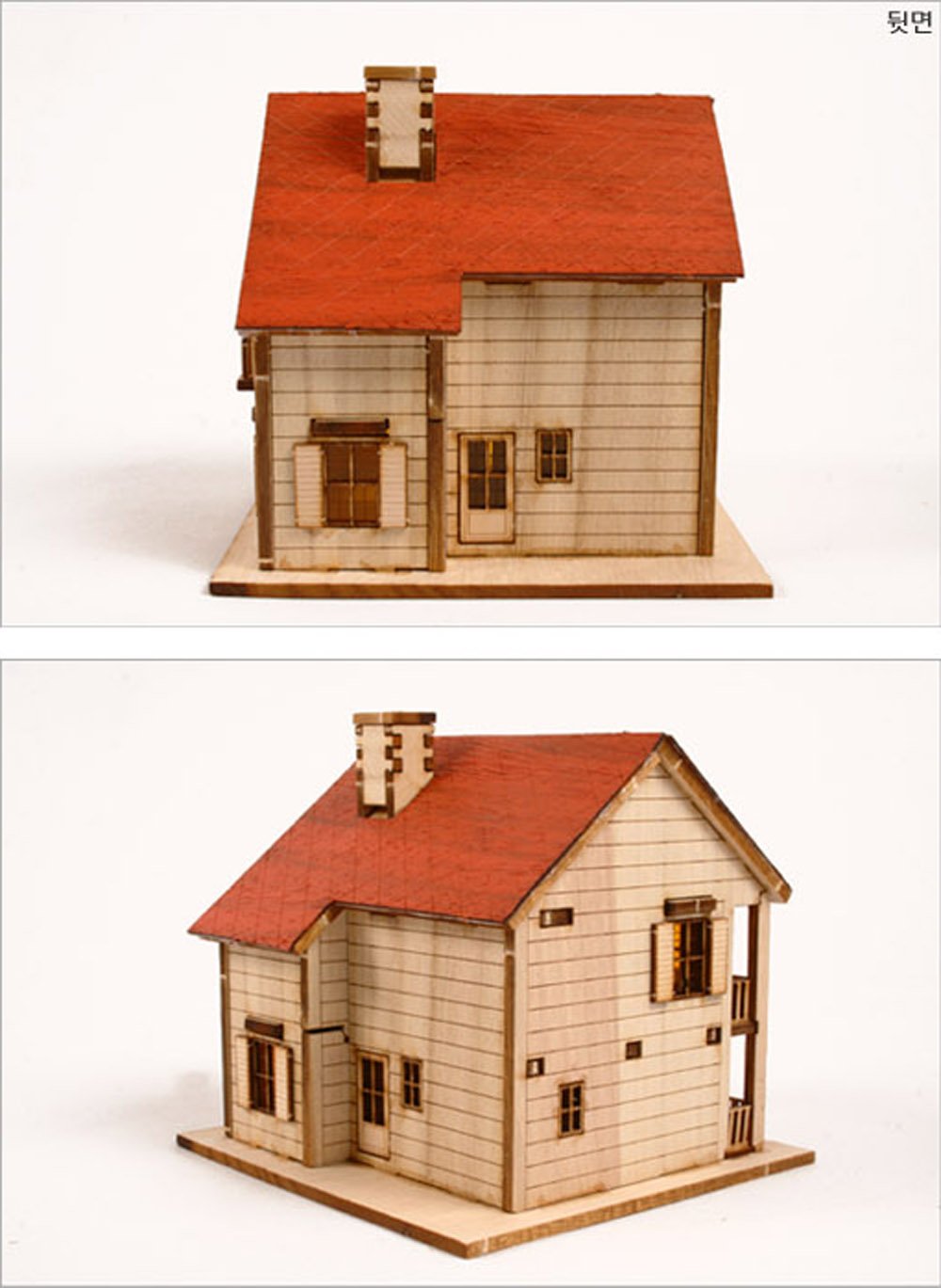 DESKTOP Wooden Model Kit Western House 1 by Young Modeler