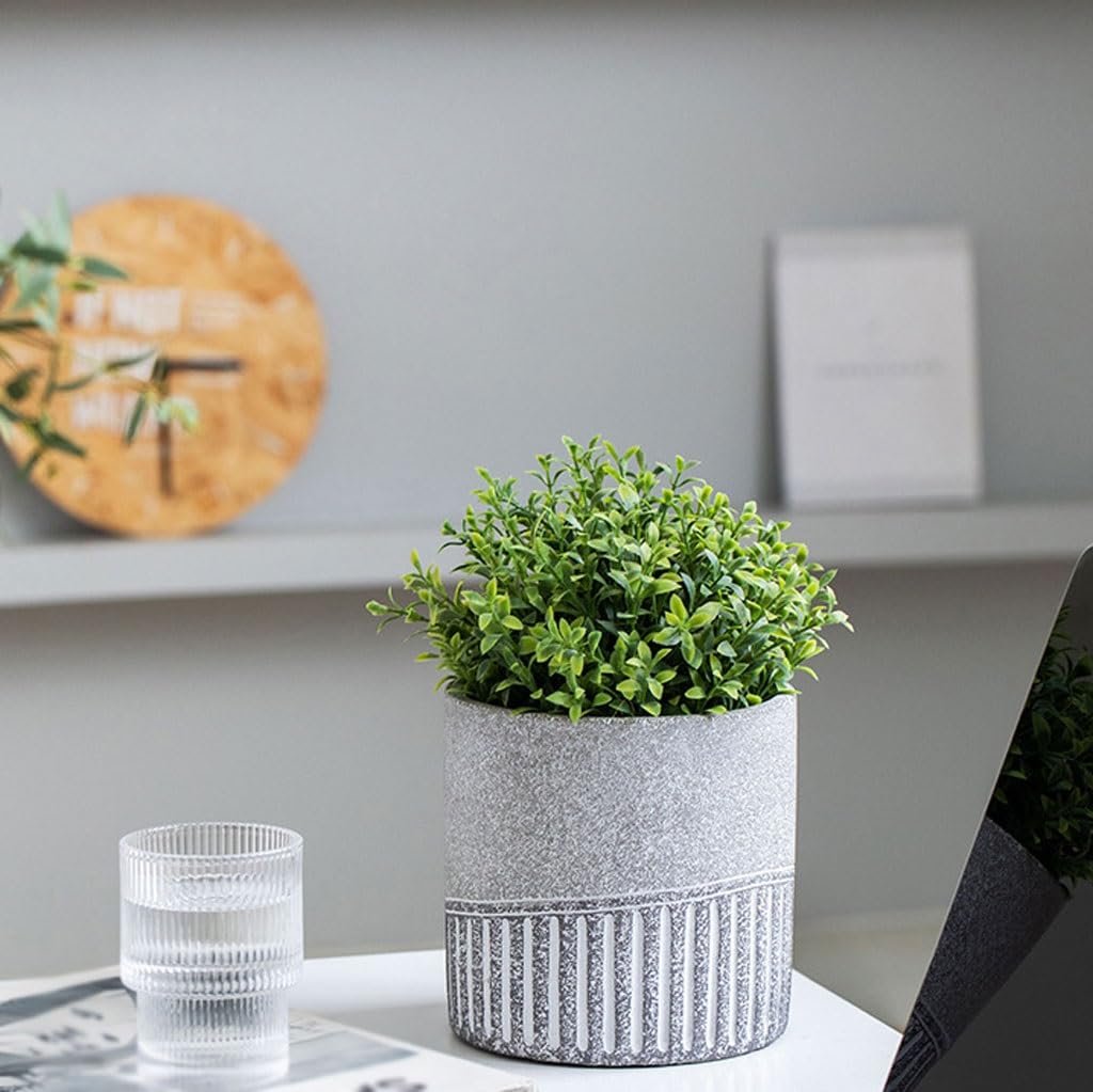 ZCSO Front Porch Planters Nordic Simple Cement Flower Pots, Creative Personalized Flower Pots, Home Plant Flower Pots, Potted Plant Pots Planter Boxes Outdoor