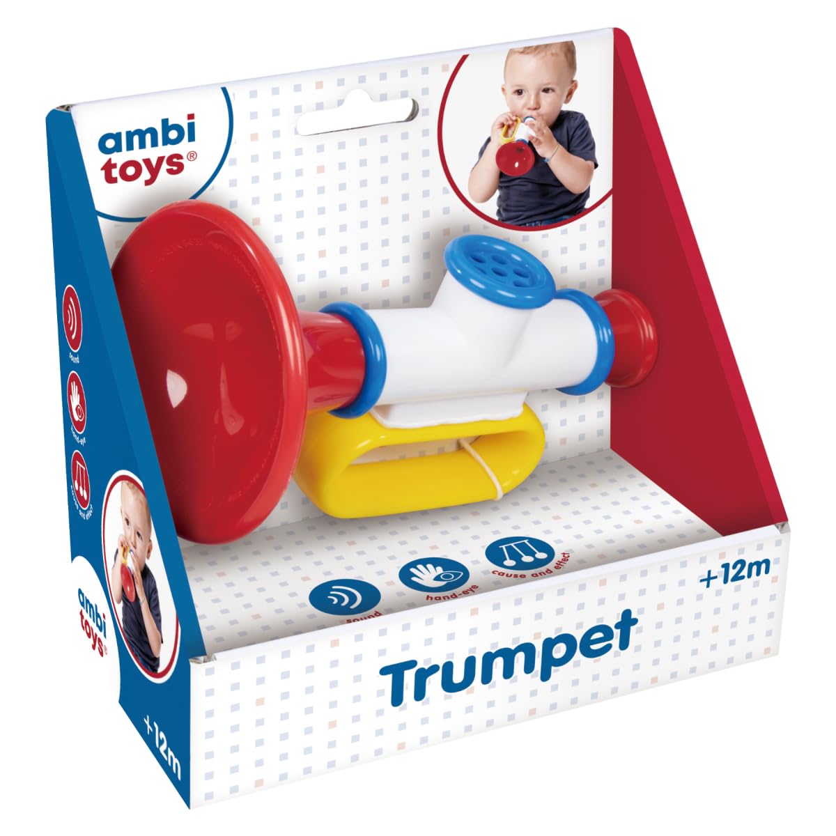 Galt Ambi Toys, Trumpet, Musical Baby Toys, Ages 12 Months+