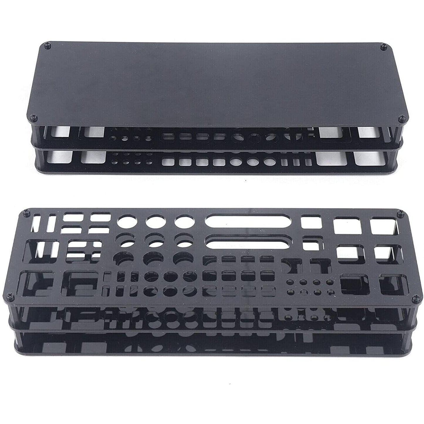 JOYABEST 63 Holes Screwdriver Storage Rack, Organizers, Portable Tool Box, Workshop Tools Tray, Tweezer Brushes Pens