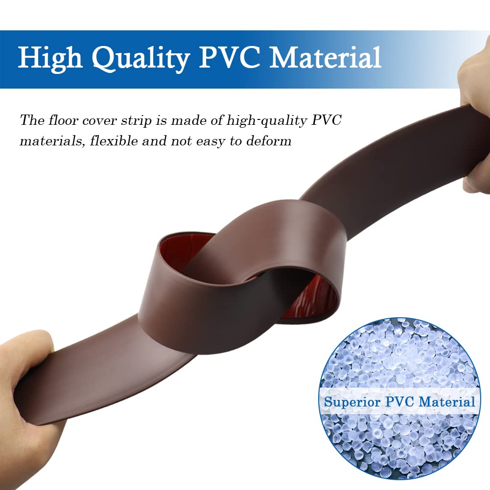 Vinyl Floor Transition Strip Self Adhesive Threshold Strip (6.56 Foot)