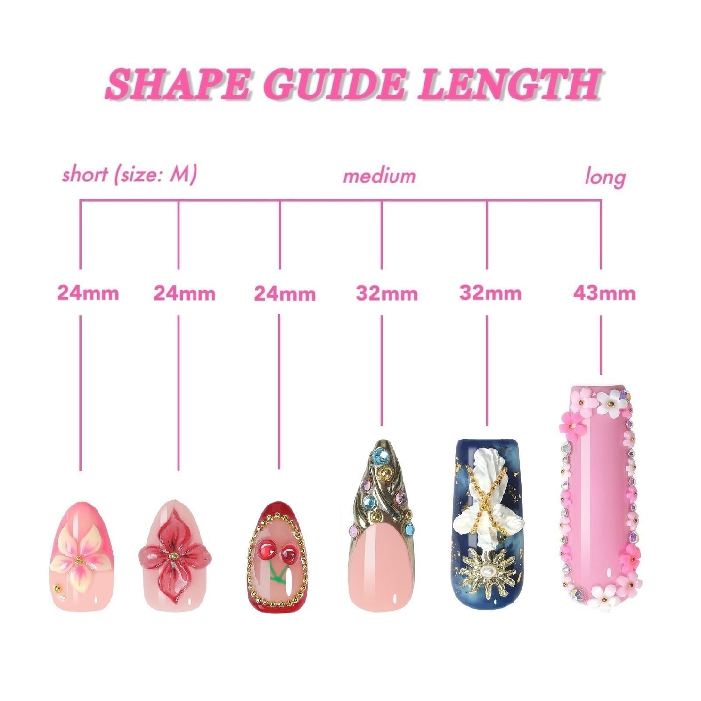 Red Cherry Heart Almond Cute Press-On Nails, Handmade Acrylic French Tips with Gold Bead Frame, Metallic Finish & Sculpted Bow Design, 10pcs Set for Valentine’s Day & Holiday DIY Manicure – Appife