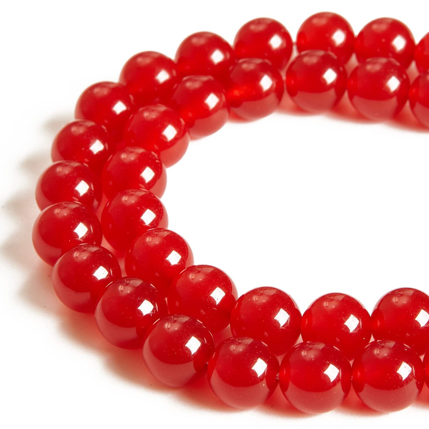 100pcs 6mm Carnelian Beads Natural Gemstone Beads Round Loose Beads for Jewelry Making