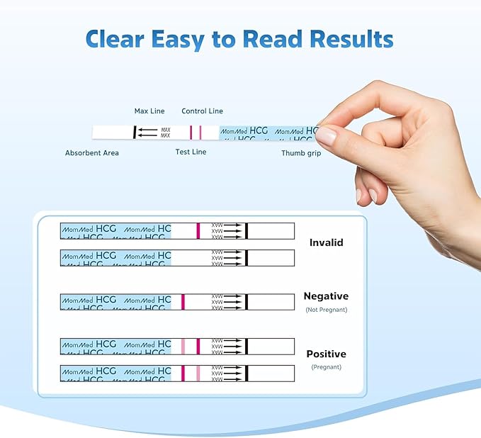 MomMed Pregnancy Test, 30 HCG Pregnancy Test Strips for Early Detection, Over 99% Accurate, 30 Free Urine Cups, Bulk Pregnancy Tests for Home Use, Pruebas de Embarazo