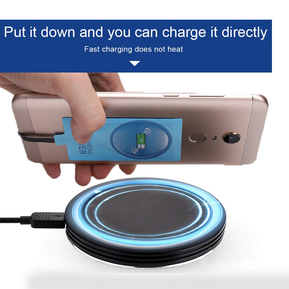 IVY QI Wireless Charging Receiver Adapter with Fast&Smart Microchip Technology for Samsung Galaxy A16 A26 A36 A56 A06 A15 A55 A35 A25 A54 A14 A34 A24 A13 A23 A33 A53 A12 A22 A32 A42 A52 Type-C