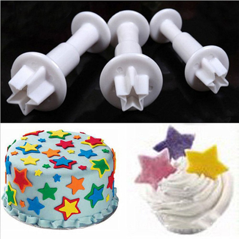 Fondant Cutters Molds Cake Decorating Tool,Icing Smoother,Cake Cookie Plunger Cutters Mold Sugarcraft Gumpaste craft Flower Leaf Butterfly Heart Shape Decorating Mold DIY Embosser Moulds