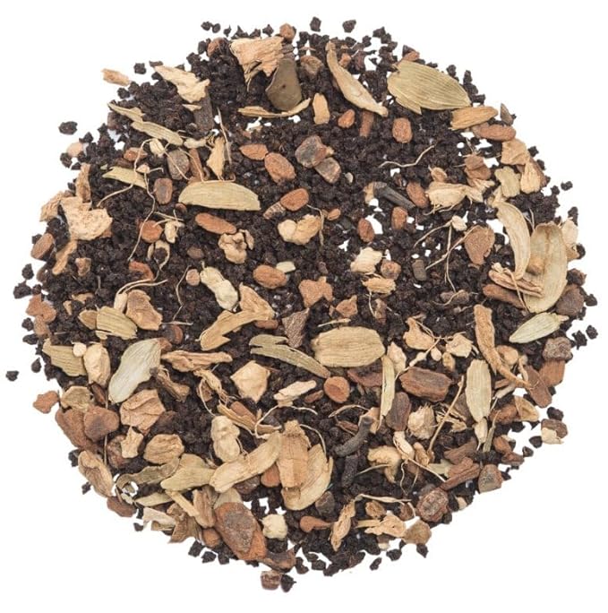 The Chai Box - All Chai'd Up - Premium Traditional Masala Chai Tea - Featured in Oprah's Favorite Things - Loose Leaf Black Tea w/ginger, clove, cinnamon, cardamom, and fennel - 6oz