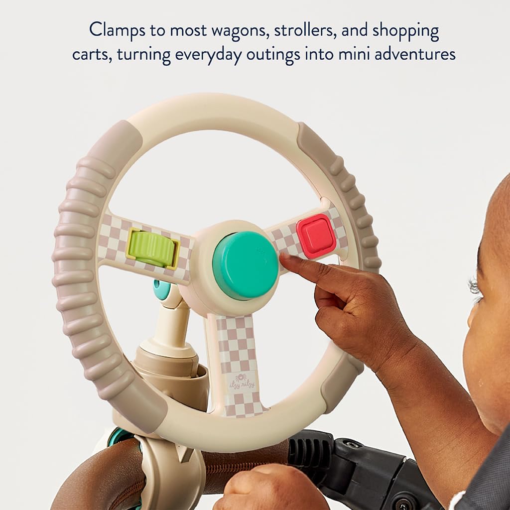 Itzy Ritzy - Bitzy Driver Steering Wheel Wagon and Stroller Activity Toy