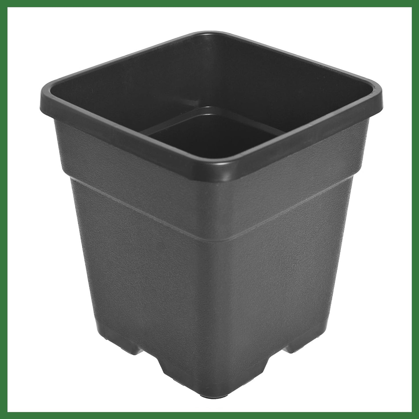 raseparter 10 Pack 1.4 Gallon Plastic Planter Nursery Seedling Pots Square with Holes Garden Flower Seedling Pot Container for Seedling Cuttings Transplanting