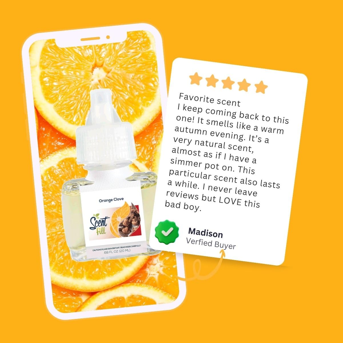 Orange Clove Plug in Air Freshener (2.72 Fl Oz)