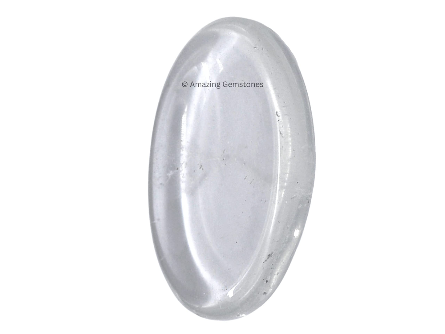 Amazing Gemstone Clear Quartz Crystal Worry Stone Crystals and Healing Stones - Worry Stones for Stress Relief Gift - Piedra Crystal Fidget for Meditation - Unique Stocking Stuffers and Birthday Gift