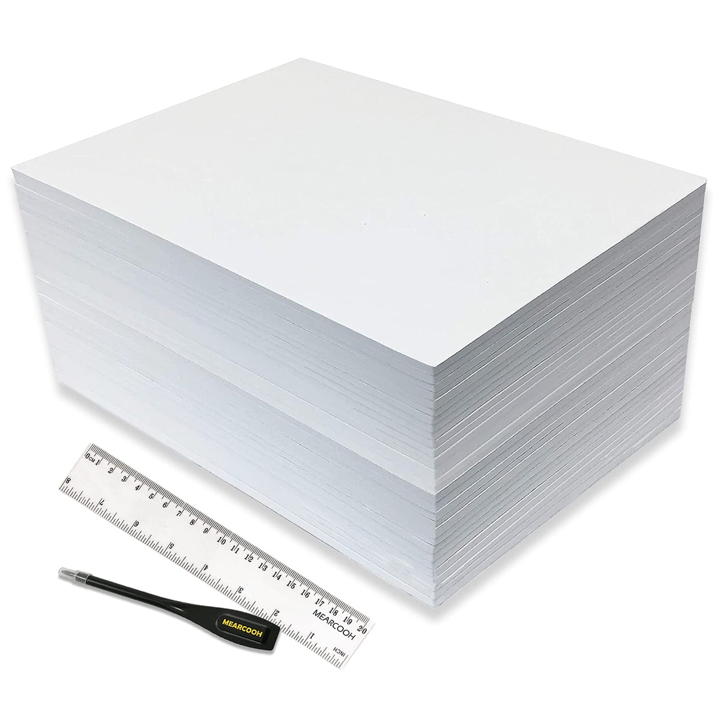 MEARCOOH White Foam Sheets Crafts, 30 Pack, 9 x 12 Inch, 2mm Thick. Premium Eva Foam Papers Set, for Card Making, Crafting,DIY Project,Stamp,Classroom, Scrapbooking